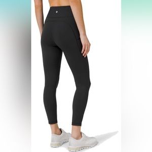 Lululemon High Rise Black Tight Legging 25” - Size 0